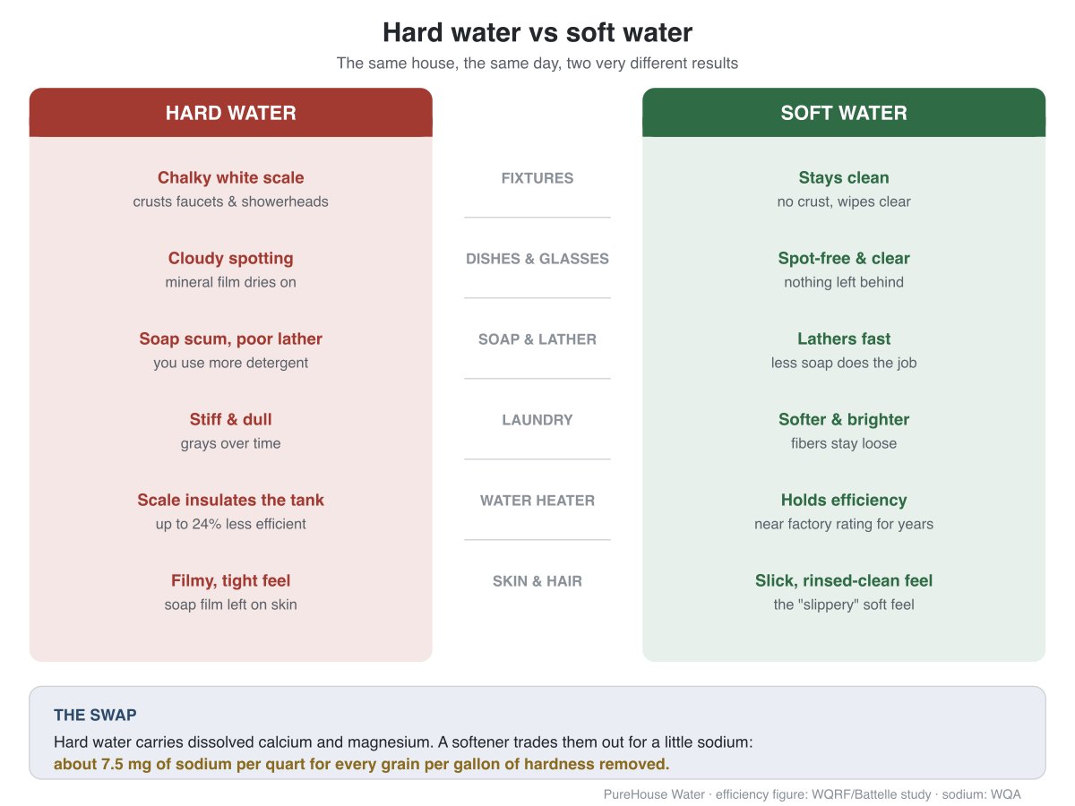 Hard Water vs Soft Water: The Real Difference and How to Tell Which You Have