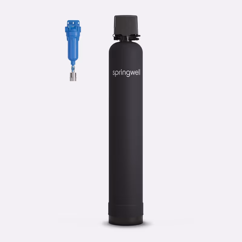 SpringWell WS air-injection whole-house iron, sulfur, and manganese filter for well water